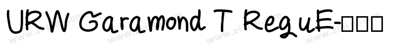 URW Garamond T ReguE字体转换